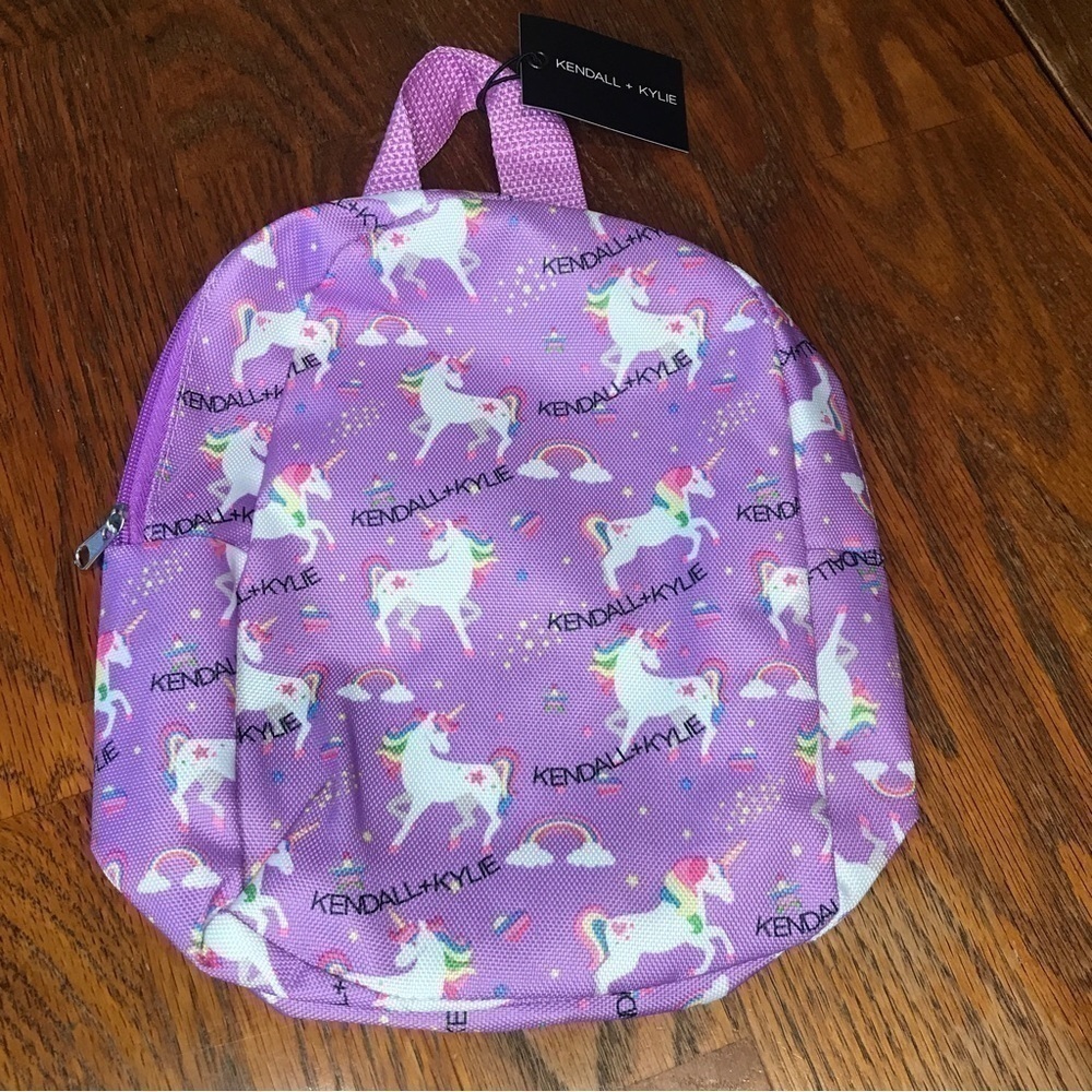 Kendal & Kylie Purple Unicorn Mini‎ Backpack. NWT